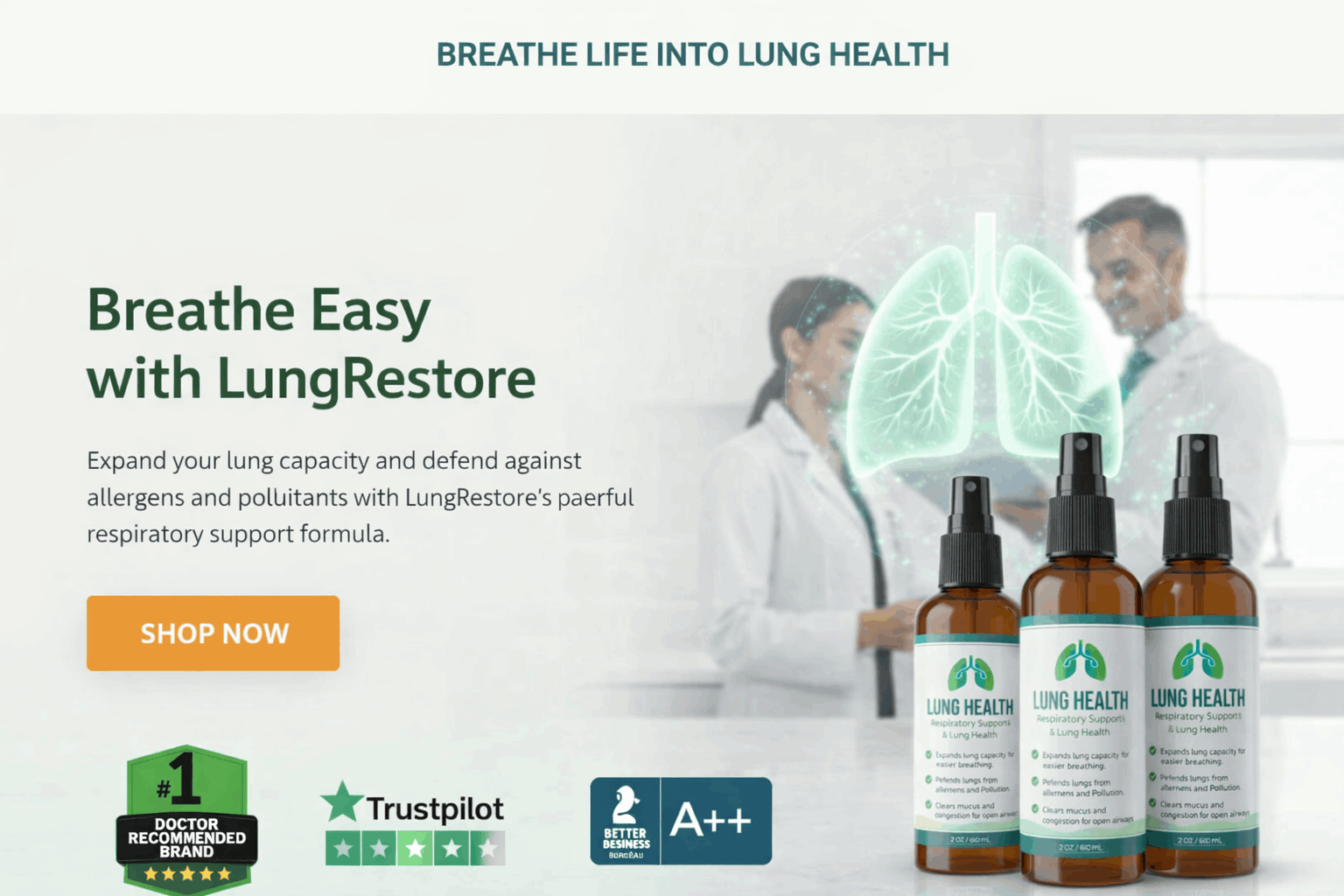LungRestore Order Page